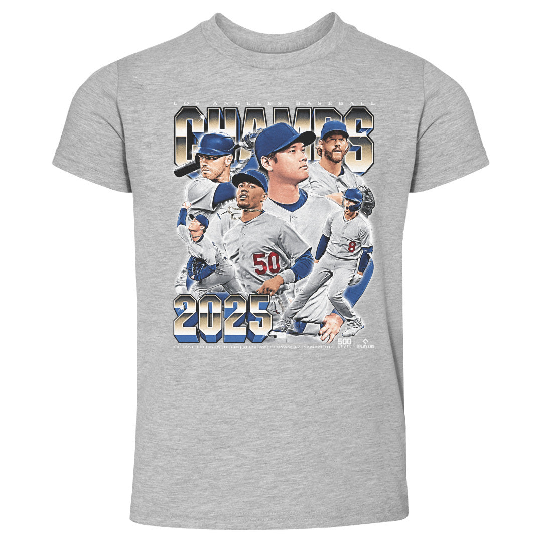 Los Angeles D Baseball Kids Toddler T-Shirt | 500 LEVEL