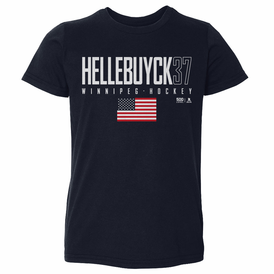 Connor Hellebuyck Kids Toddler T-Shirt | 500 LEVEL