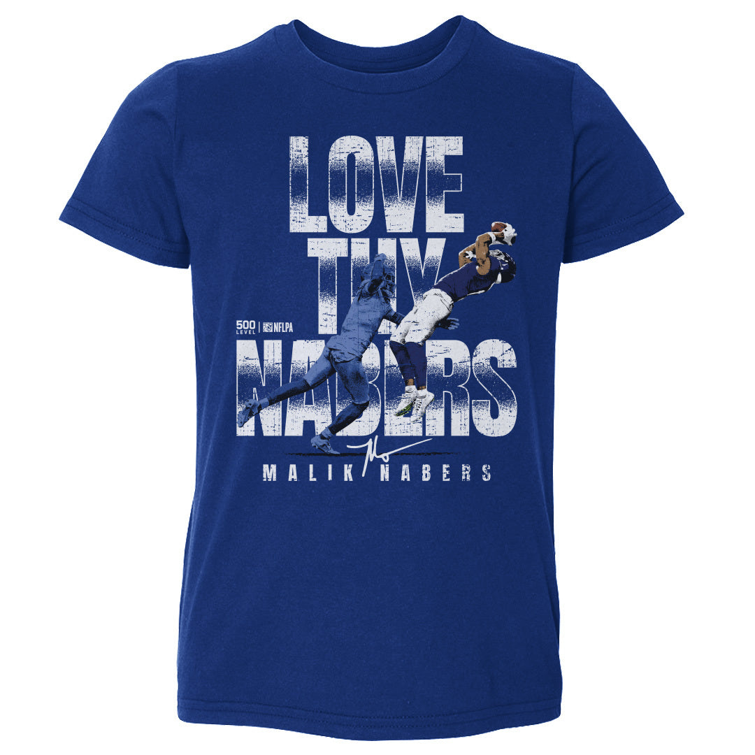 Malik Nabers Kids Toddler T-Shirt | 500 LEVEL