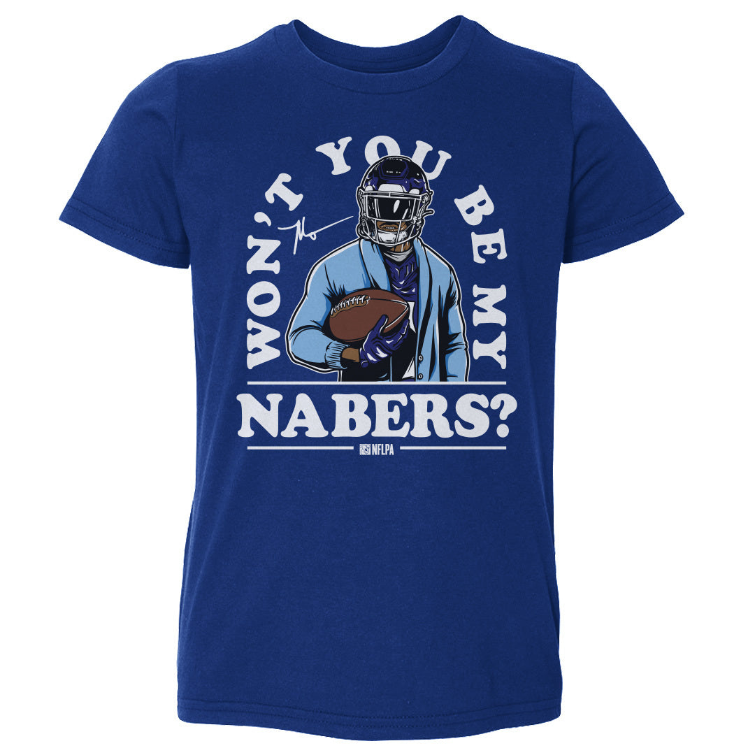 Malik Nabers Kids Toddler T-Shirt | 500 LEVEL