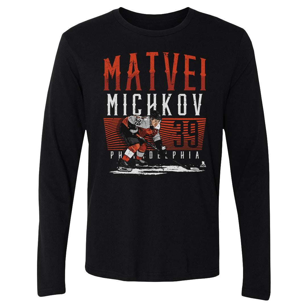 Matvei Michkov Men's Long Sleeve T-Shirt | 500 LEVEL