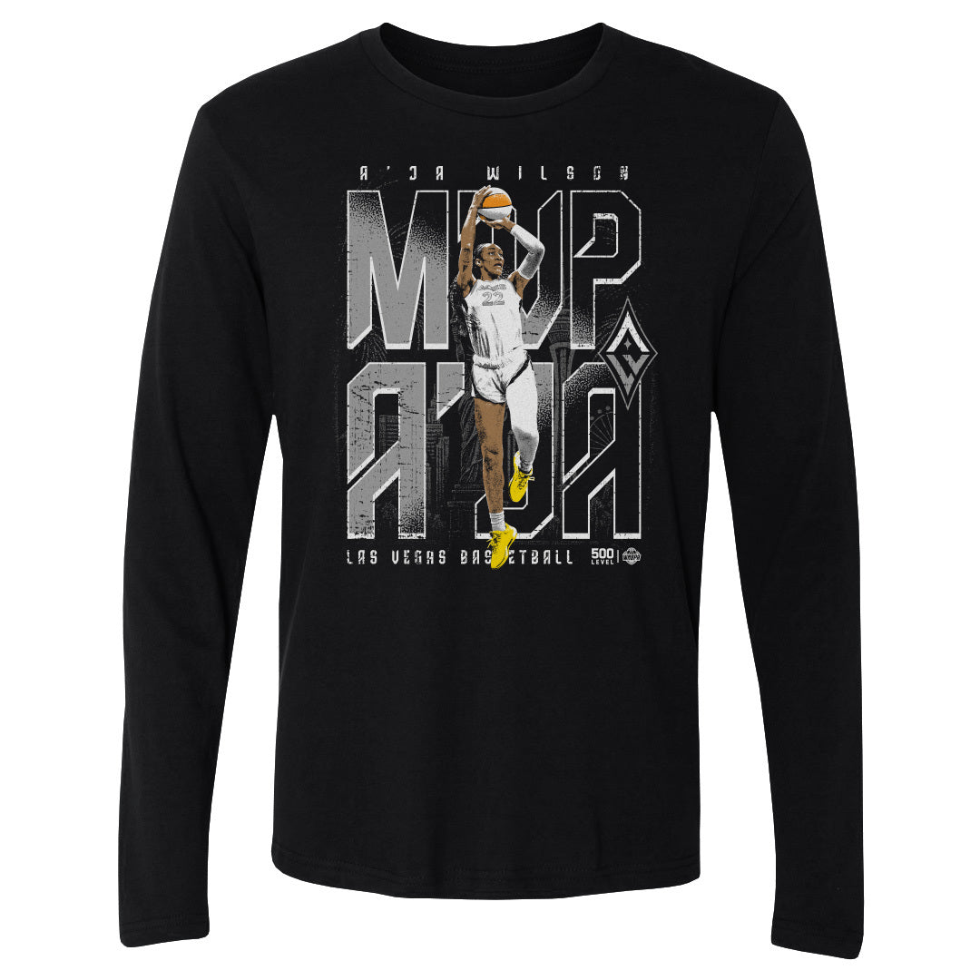 A'ja Wilson Men's Long Sleeve T-Shirt | 500 LEVEL