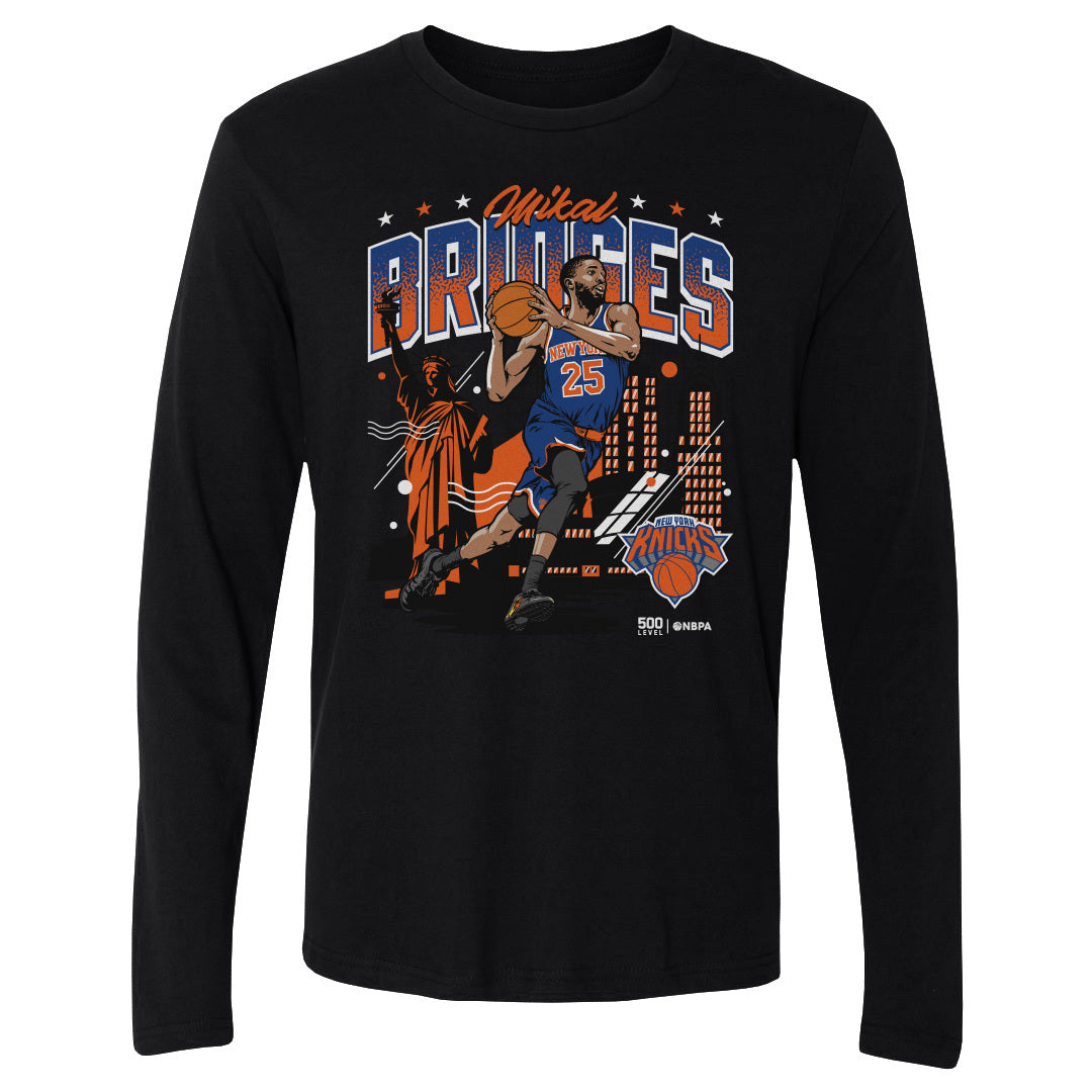 Mikal Bridges Men's Long Sleeve T-Shirt | 500 LEVEL
