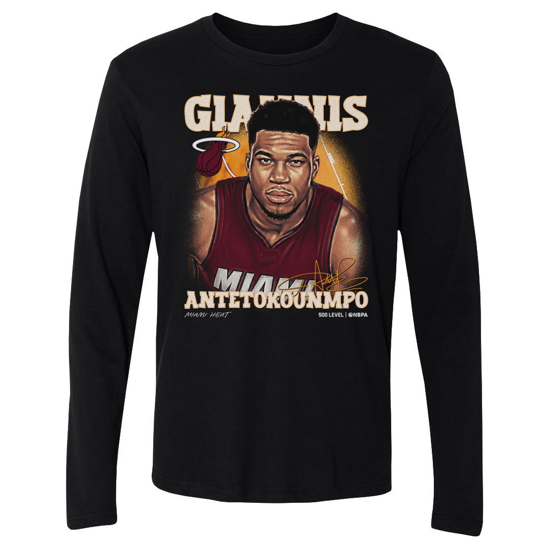 Giannis Antetokounmpo Men's Long Sleeve T-Shirt | 500 LEVEL
