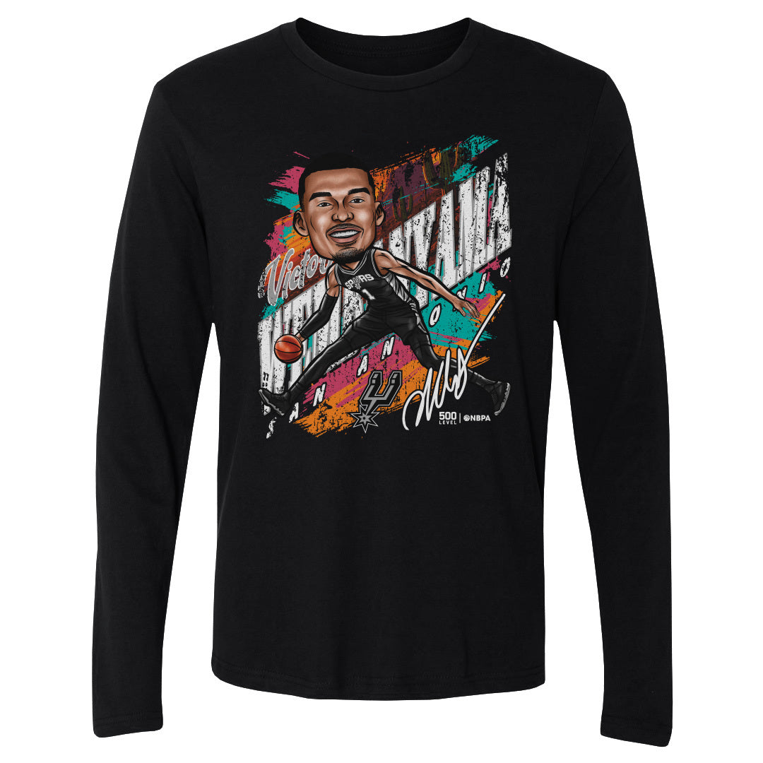 Victor Wembanyama Men's Long Sleeve T-Shirt | 500 LEVEL
