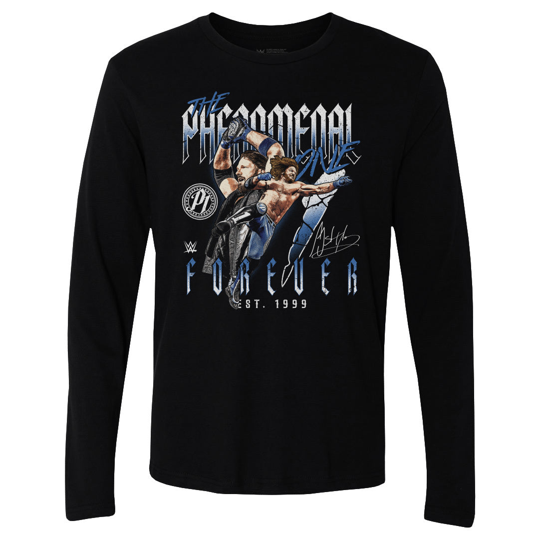 A.J. Styles Men's Long Sleeve T-Shirt | 500 LEVEL
