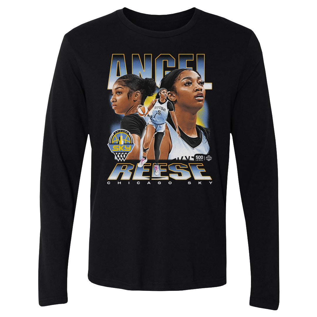Angel Reese Men's Long Sleeve T-Shirt | 500 LEVEL