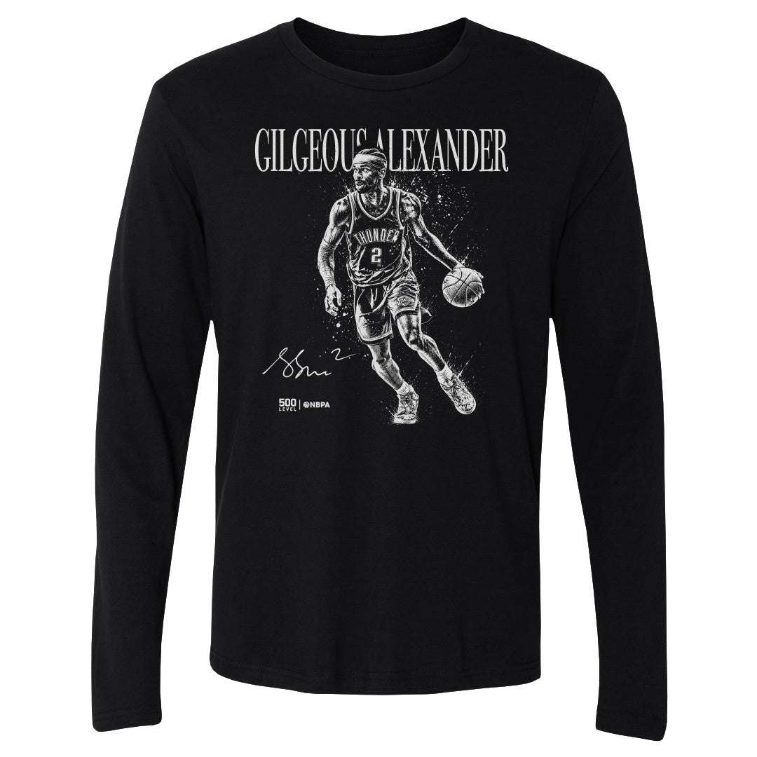 Shai Gilgeous-Alexander Men's Long Sleeve T-Shirt | 500 LEVEL