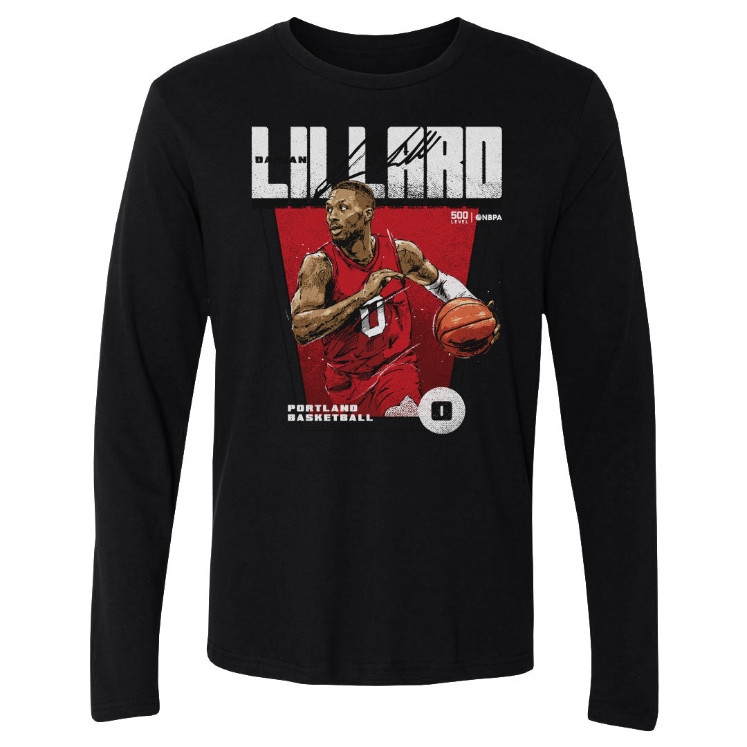 Damian Lillard Men's Long Sleeve T-Shirt | 500 LEVEL