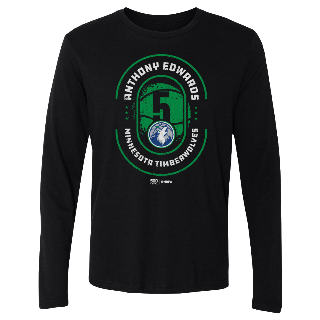 Anthony Edwards Men's Long Sleeve T-Shirt | 500 LEVEL