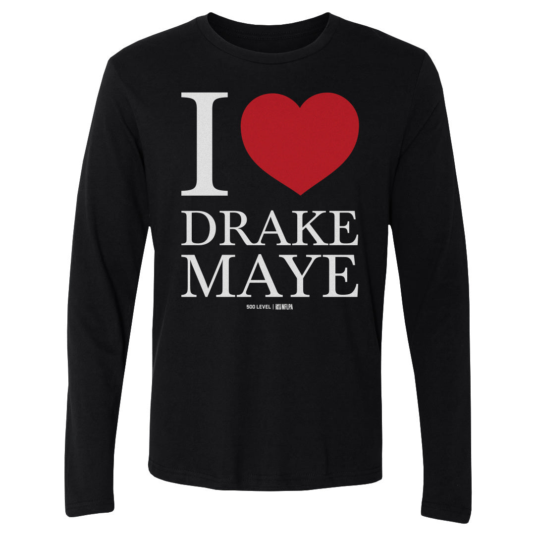 Drake Maye Men's Long Sleeve T-Shirt | 500 LEVEL