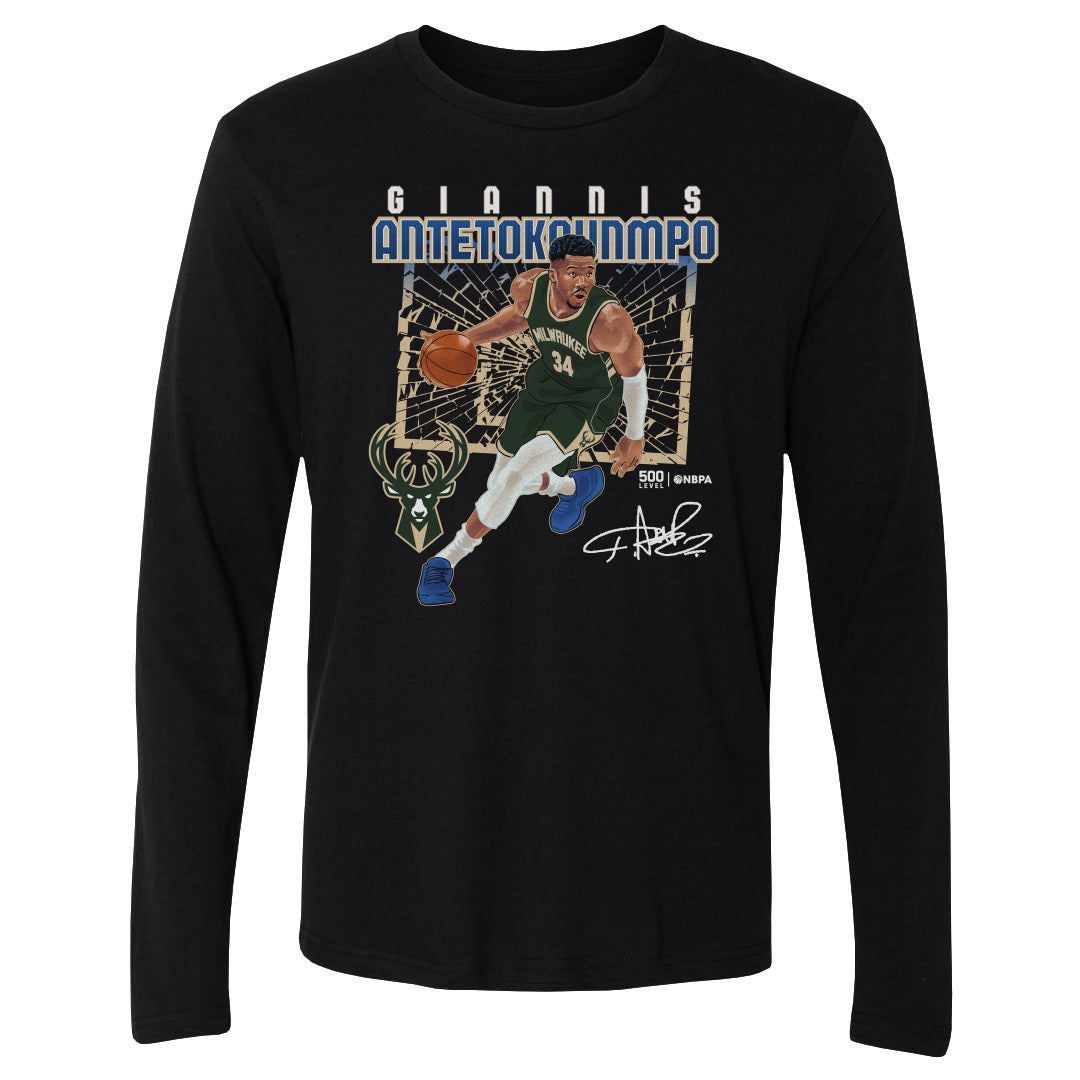 Giannis Antetokounmpo Men's Long Sleeve T-Shirt | 500 LEVEL