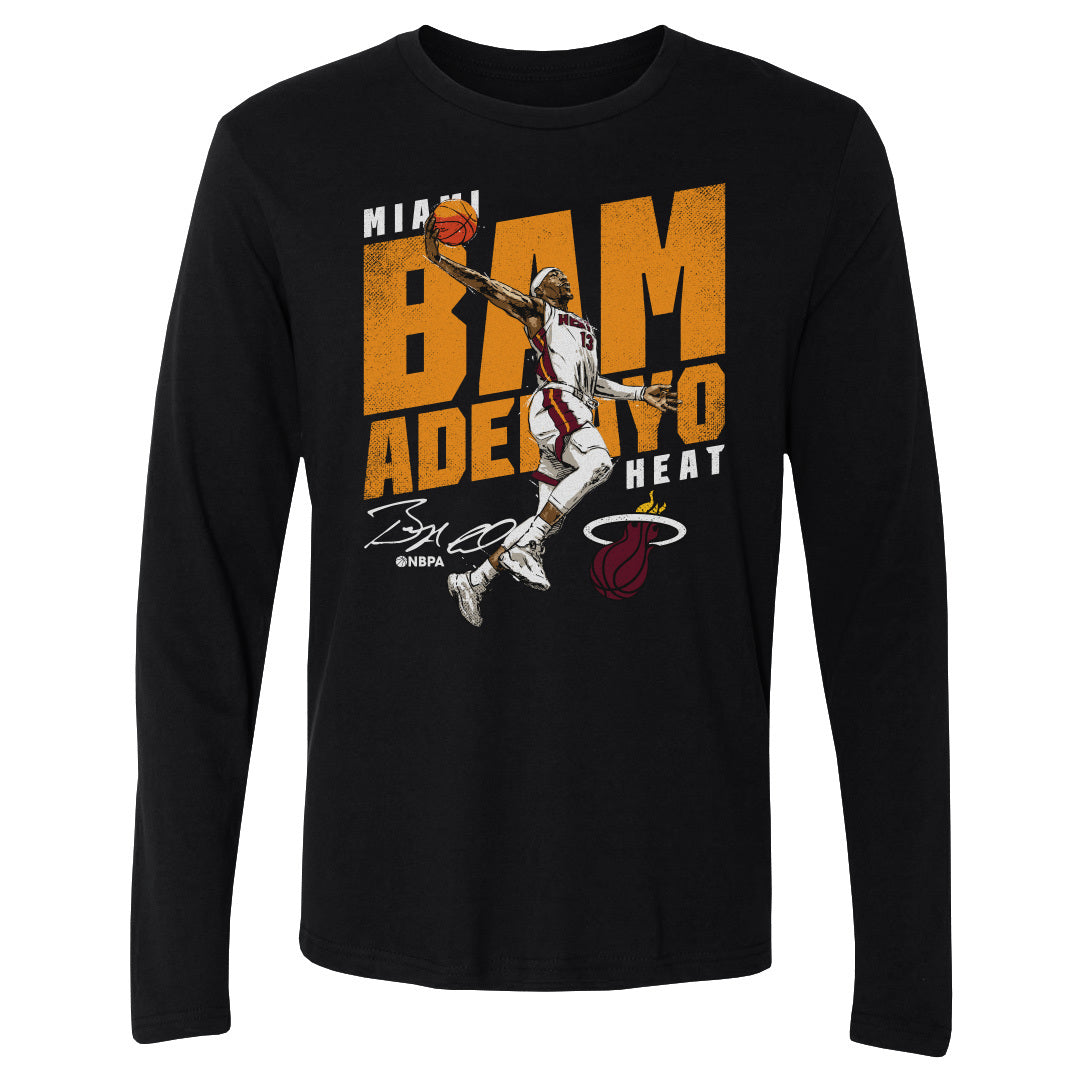 Bam Adebayo Men's Long Sleeve T-Shirt | 500 LEVEL