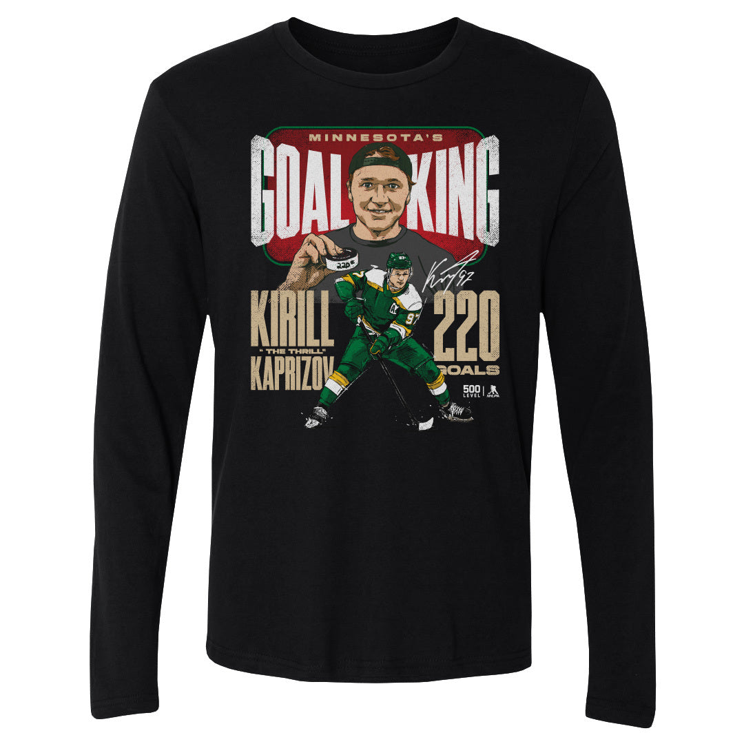 Kirill Kaprizov Men's Long Sleeve T-Shirt | 500 LEVEL