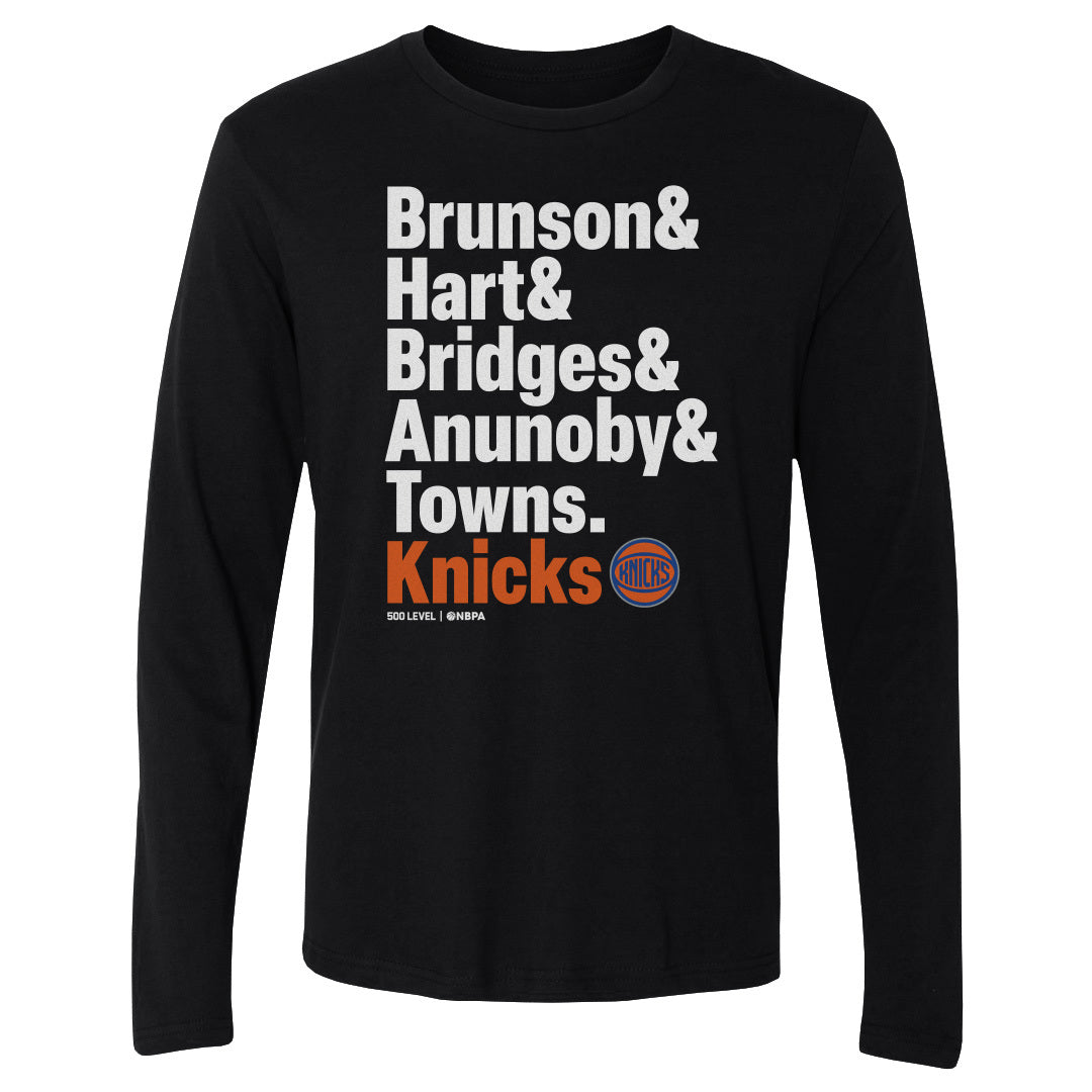 New York Knicks Men's Long Sleeve T-Shirt | 500 LEVEL