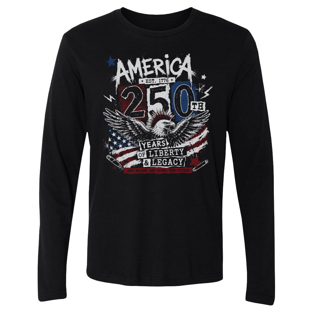 USA Men's Long Sleeve T-Shirt | 500 LEVEL