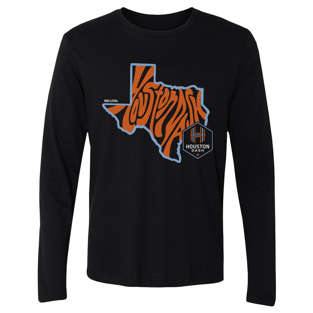Houston Dash Men's Long Sleeve T-Shirt | 500 LEVEL