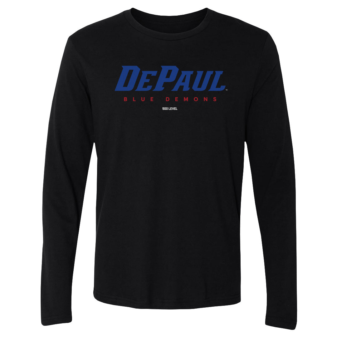 DePaul Blue Demons Men's Long Sleeve T-Shirt | 500 LEVEL