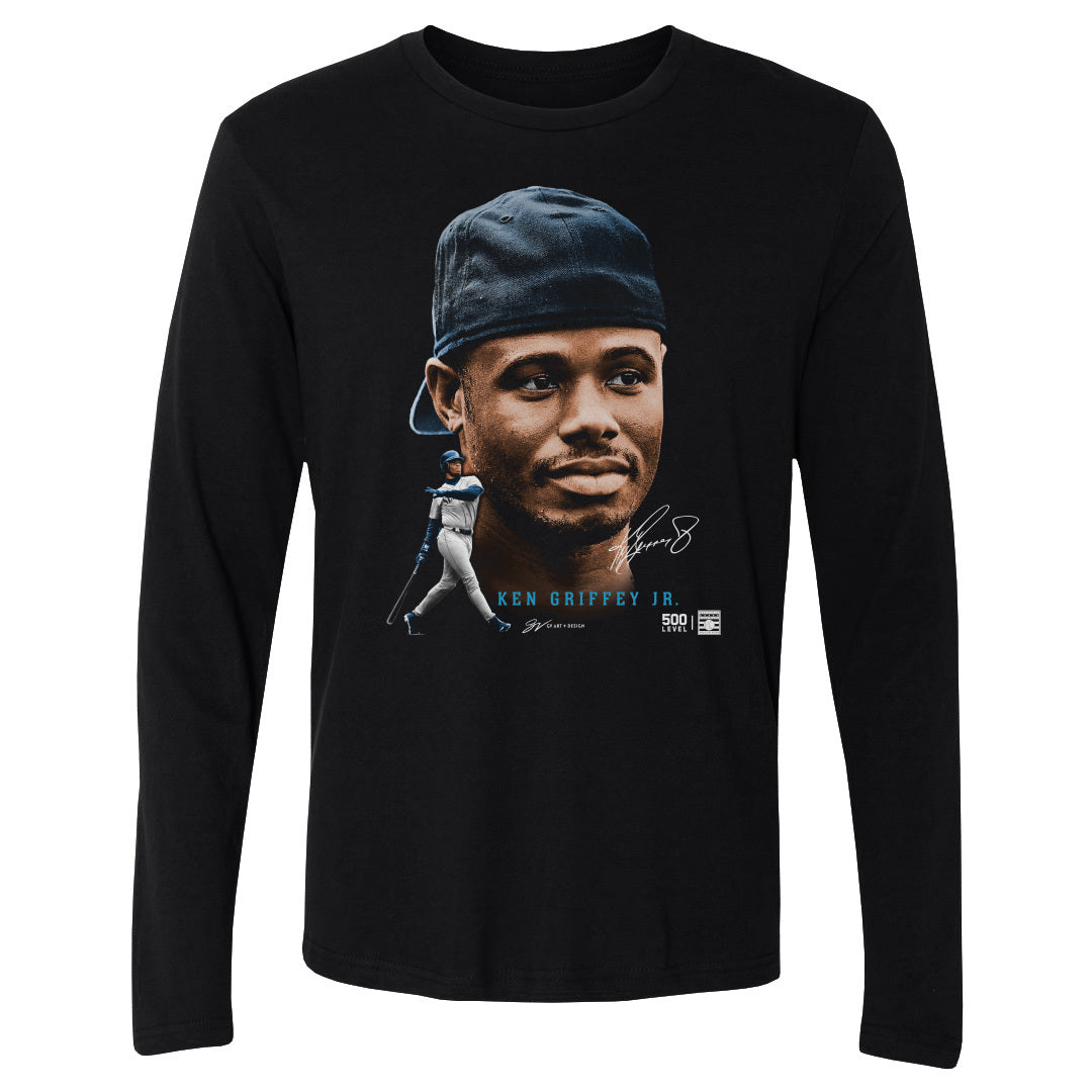 Ken Griffey Jr. Men's Long Sleeve T-Shirt | 500 LEVEL