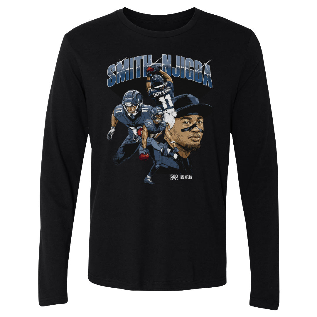 Jaxon Smith-Njigba Men's Long Sleeve T-Shirt | 500 LEVEL