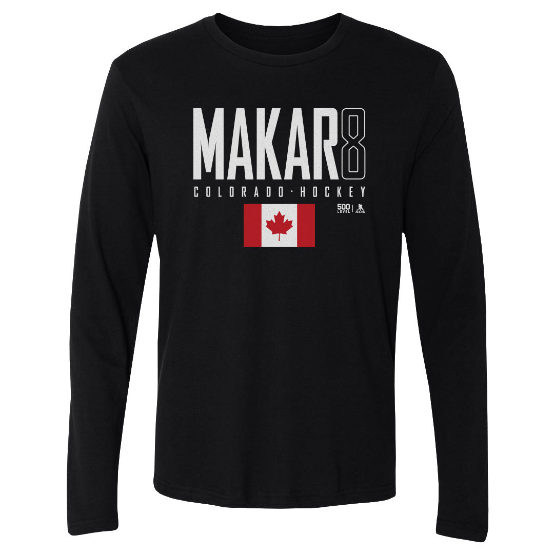 Cale Makar Men's Long Sleeve T-Shirt | 500 LEVEL