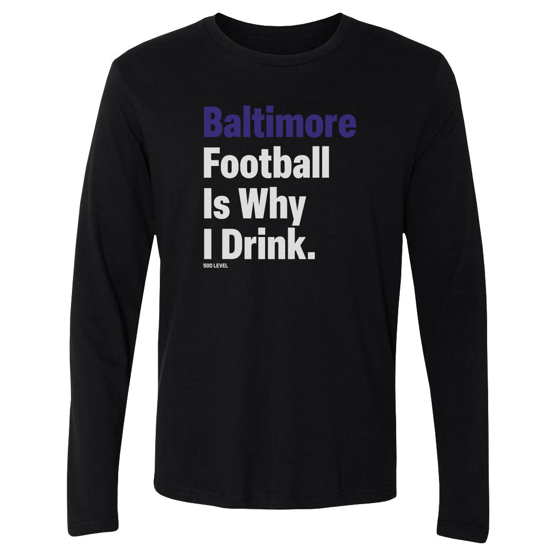 Baltimore Football Men's Long Sleeve T-Shirt | 500 LEVEL
