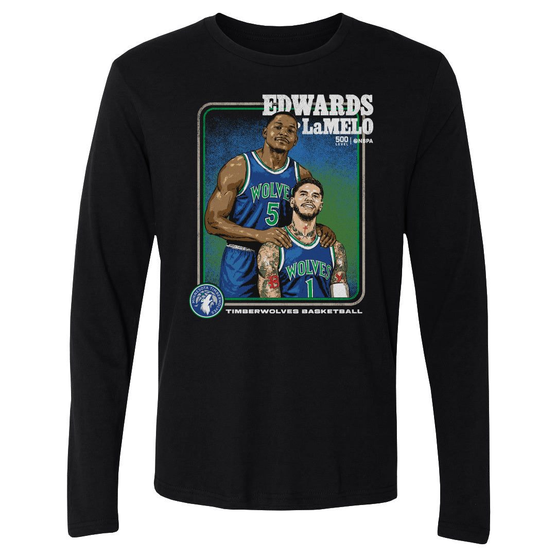 Anthony Edwards Men's Long Sleeve T-Shirt | 500 LEVEL
