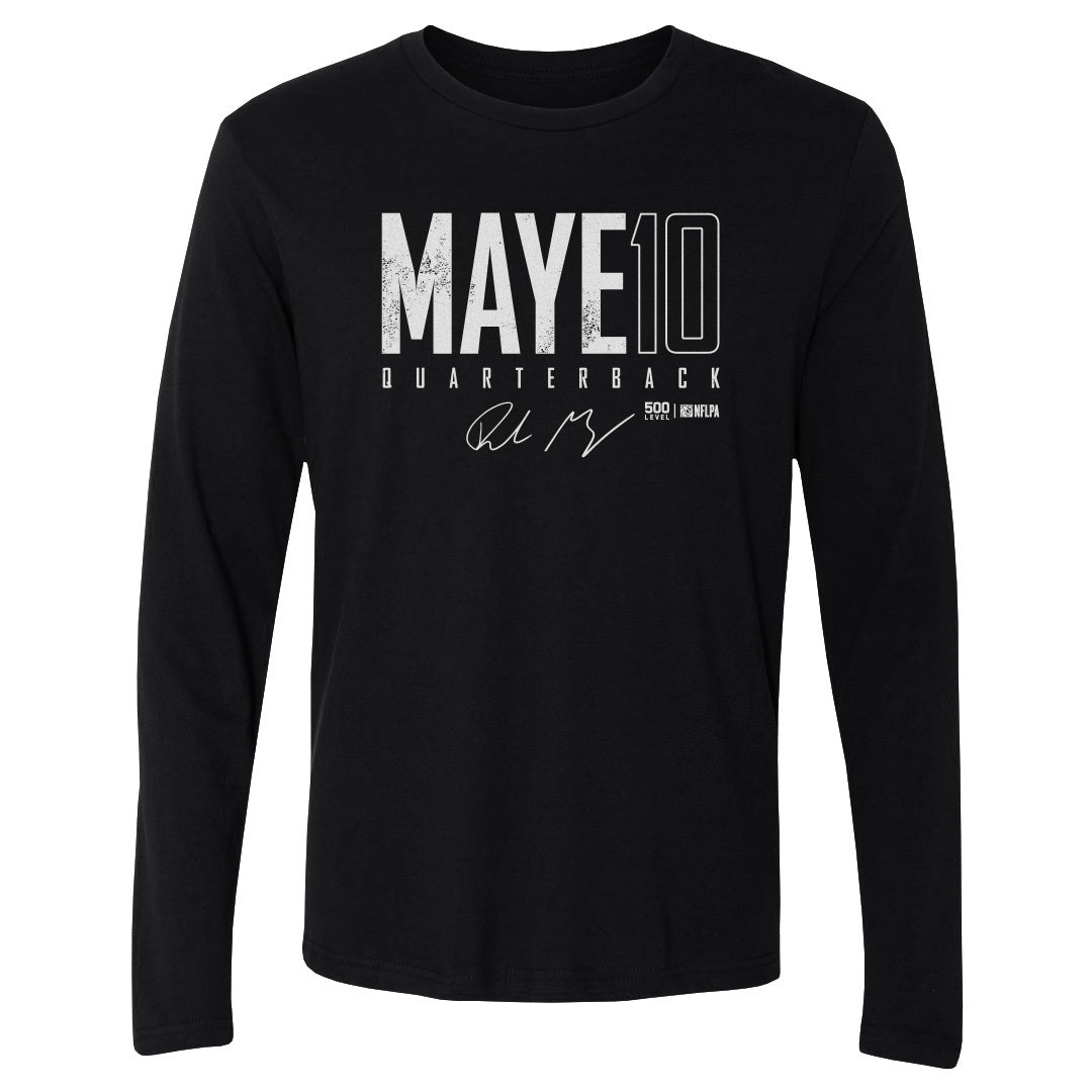 Drake Maye Men's Long Sleeve T-Shirt | 500 LEVEL