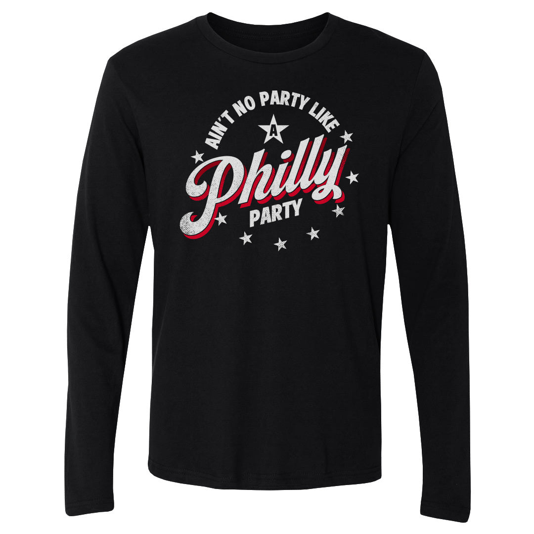 Philadelphia Basketball Men's Long Sleeve T-Shirt | 500 LEVEL