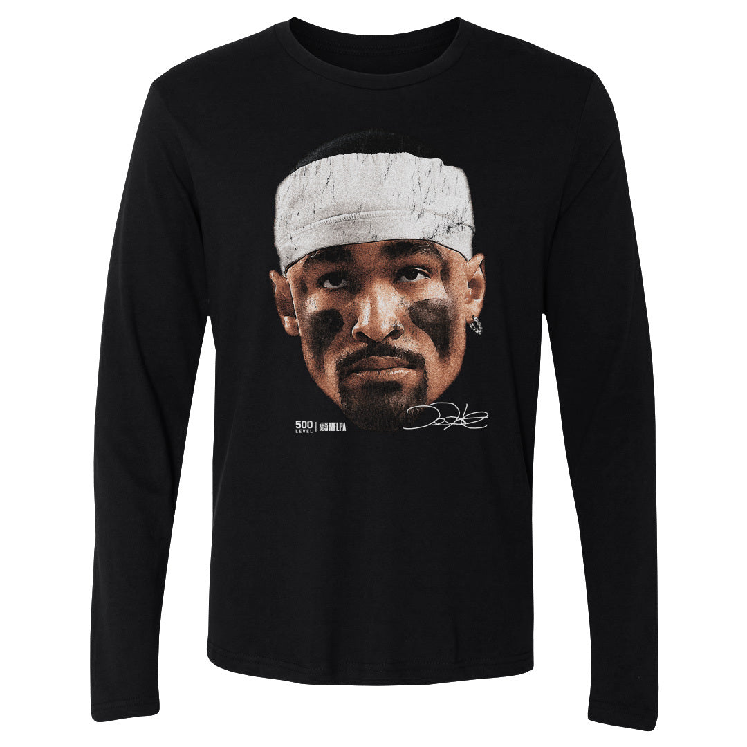 Jalen Hurts Men's Long Sleeve T-Shirt | 500 LEVEL