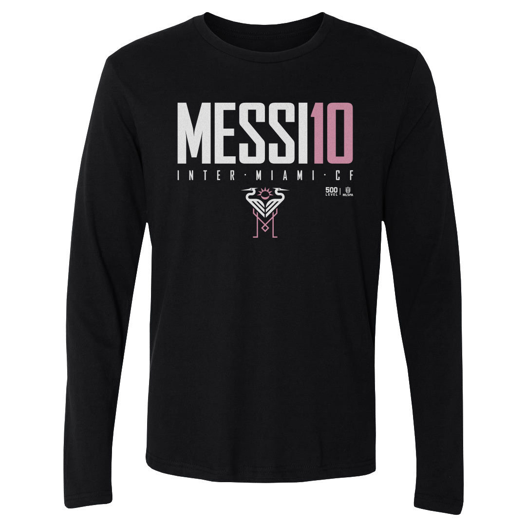 Lionel Messi Men's Long Sleeve T-Shirt | 500 LEVEL