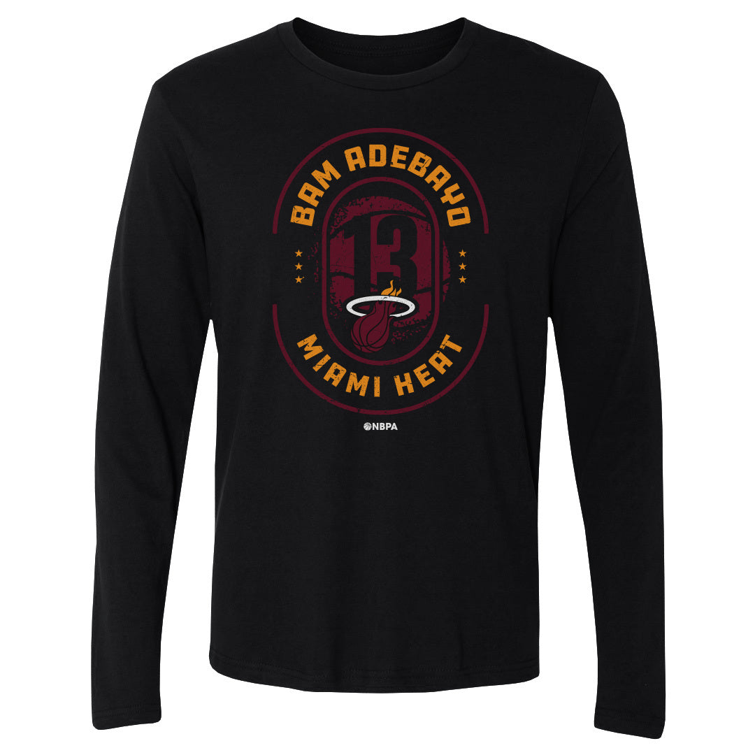 Bam Adebayo Men's Long Sleeve T-Shirt | 500 LEVEL