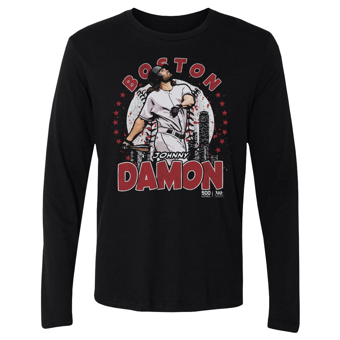Johnny Damon Men's Long Sleeve T-Shirt | 500 LEVEL