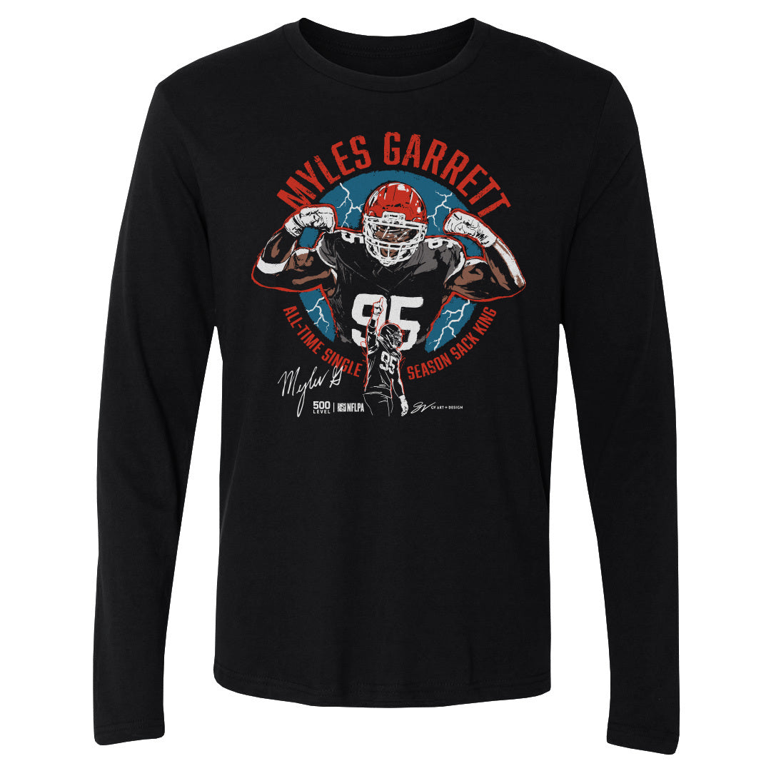 Myles Garrett Men's Long Sleeve T-Shirt | 500 LEVEL