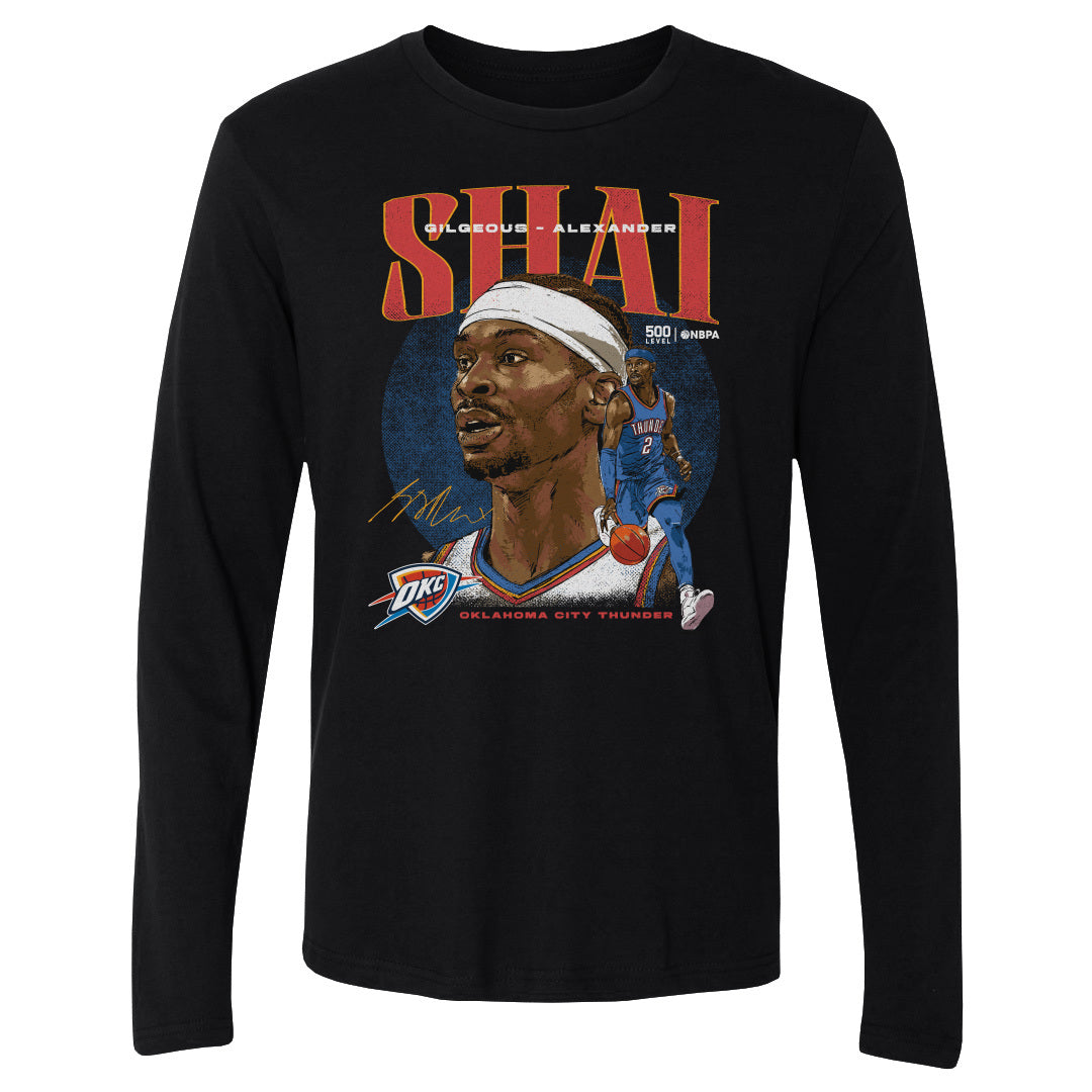 Shai Gilgeous-Alexander Men's Long Sleeve T-Shirt | 500 LEVEL