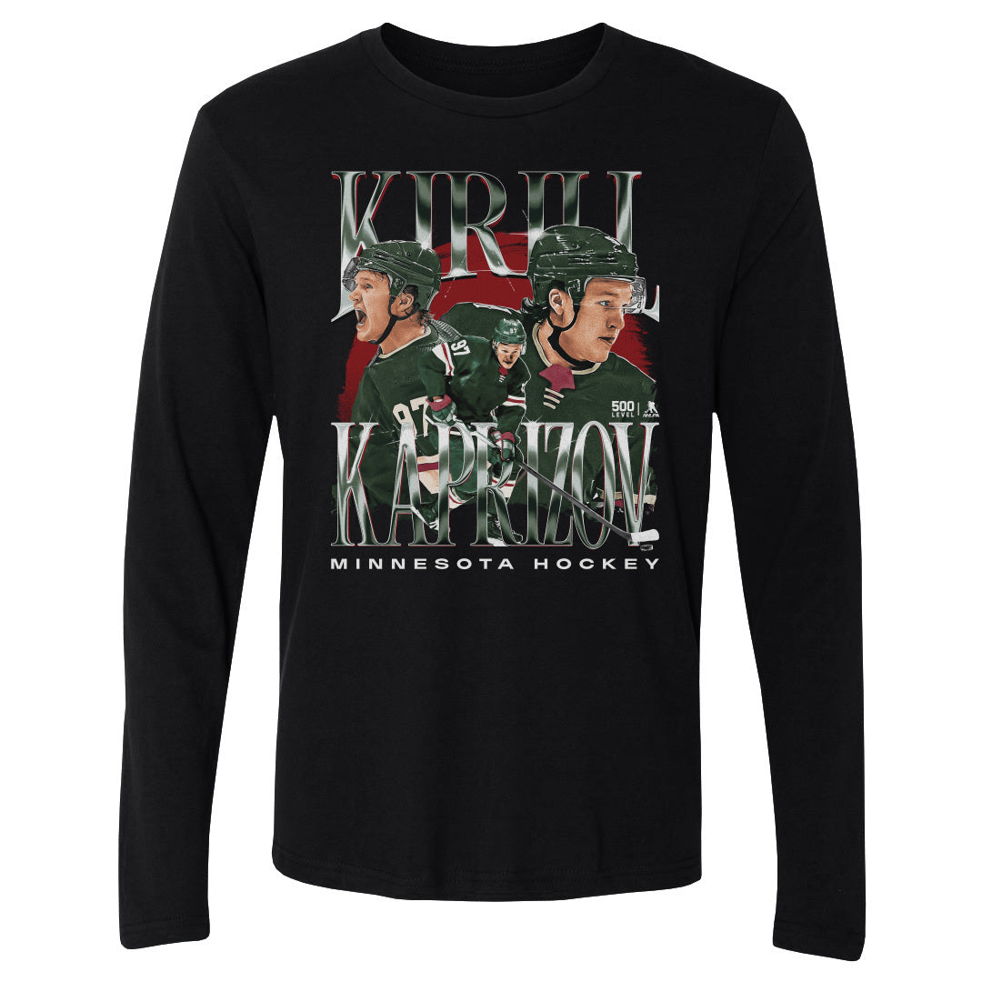 Kirill Kaprizov Men's Long Sleeve T-Shirt | 500 LEVEL
