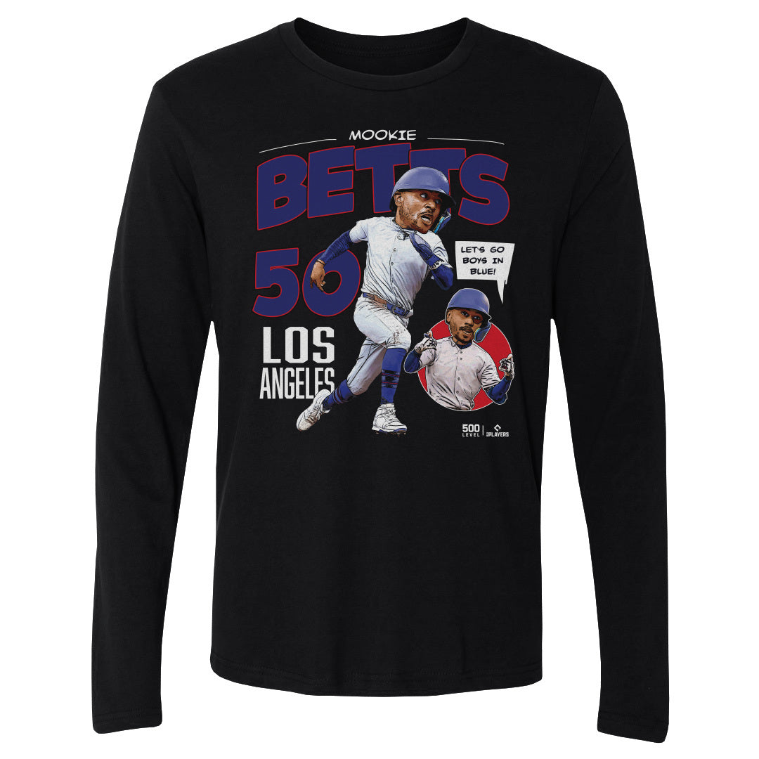 Mookie Betts Men's Long Sleeve T-Shirt | 500 LEVEL