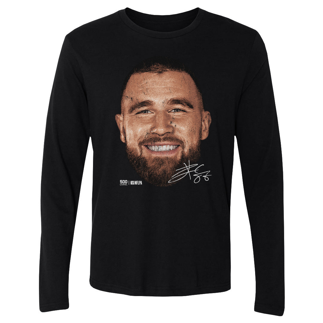 Travis Kelce Men's Long Sleeve T-Shirt | 500 LEVEL