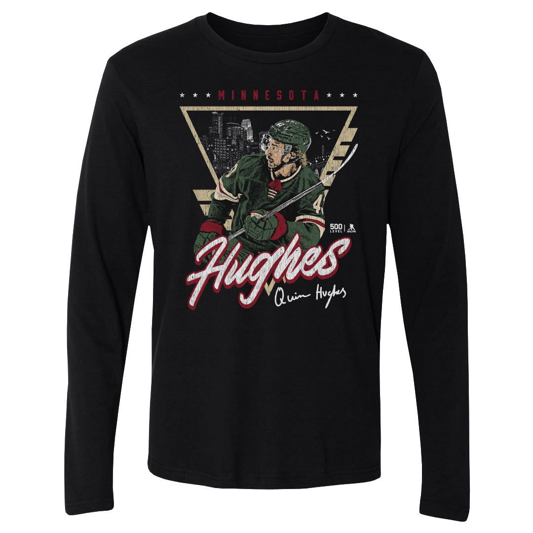 Quinn Hughes Men's Long Sleeve T-Shirt | 500 LEVEL