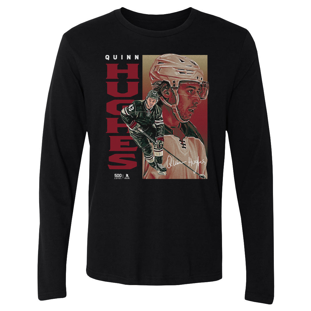 Quinn Hughes Men's Long Sleeve T-Shirt | 500 LEVEL