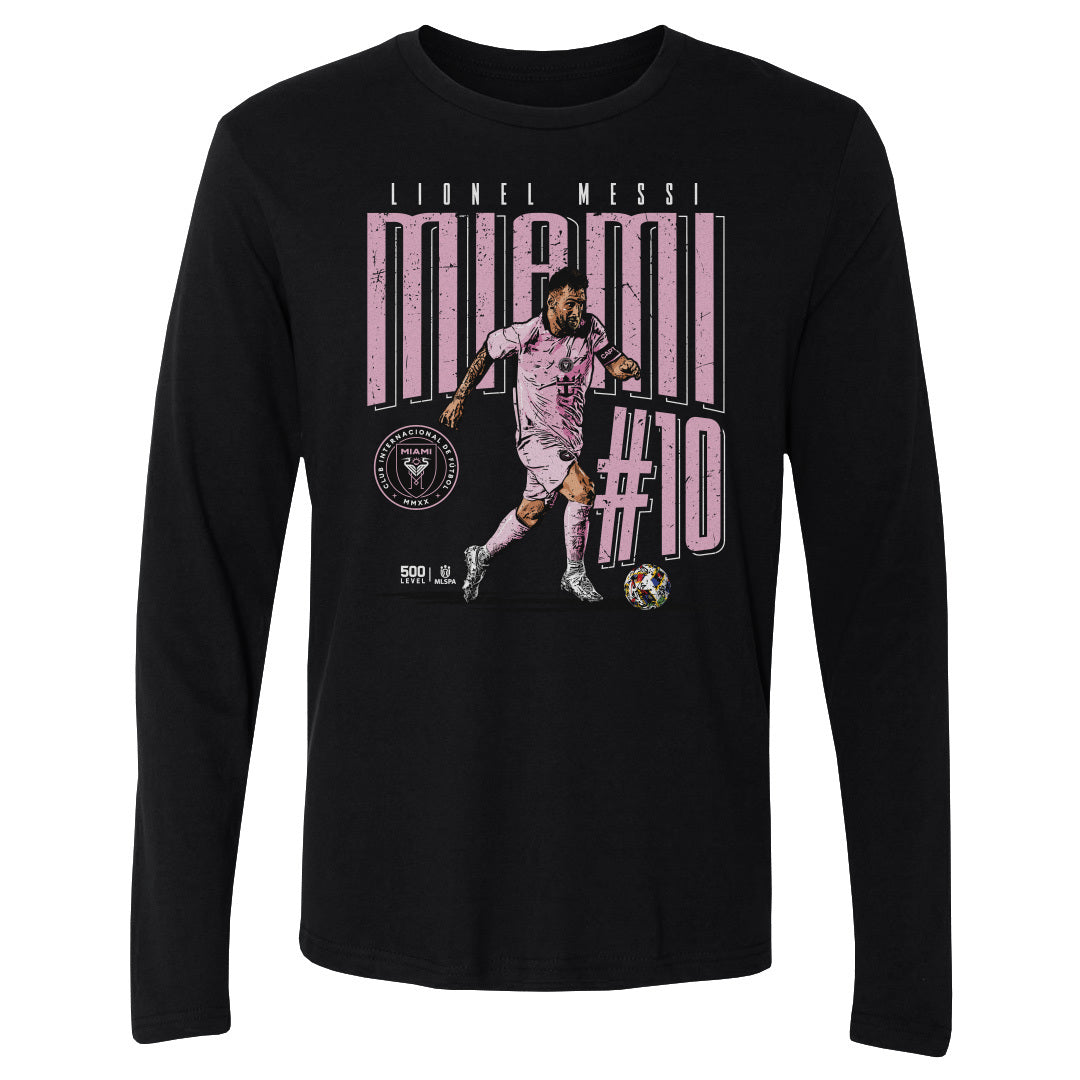 Lionel Messi Men's Long Sleeve T-Shirt | 500 LEVEL