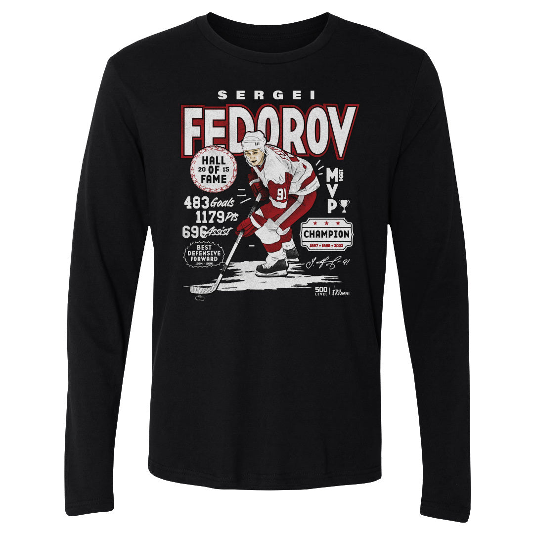 Sergei Fedorov Men's Long Sleeve T-Shirt | 500 LEVEL