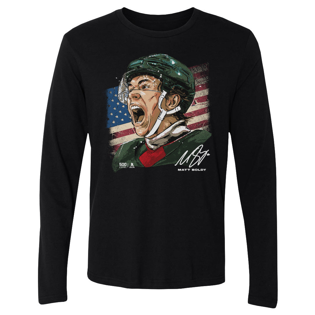 Matt Boldy Men's Long Sleeve T-Shirt | 500 LEVEL