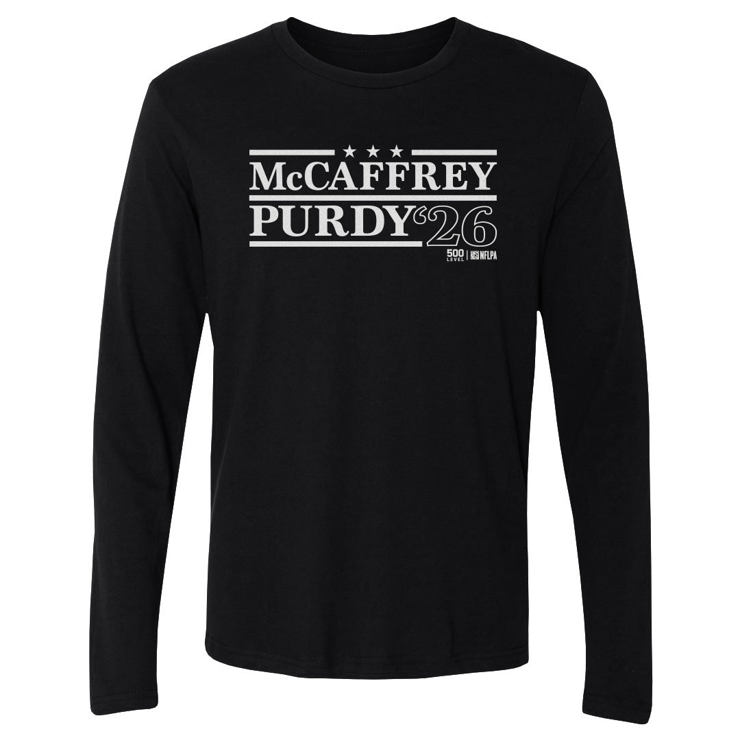 Christian McCaffrey Men's Long Sleeve T-Shirt | 500 LEVEL