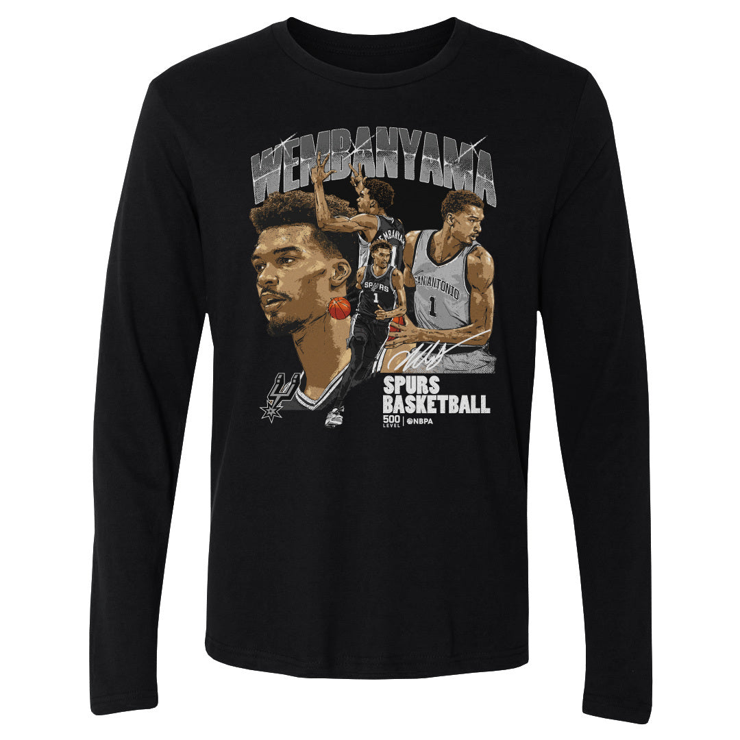 Victor Wembanyama Men's Long Sleeve T-Shirt | 500 LEVEL