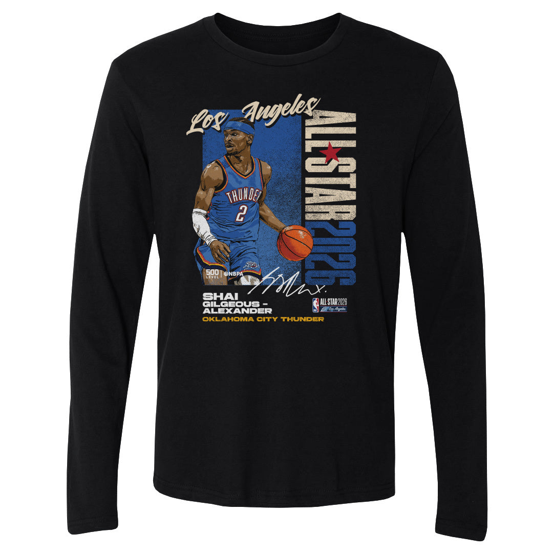 Shai Gilgeous-Alexander Men's Long Sleeve T-Shirt | 500 LEVEL