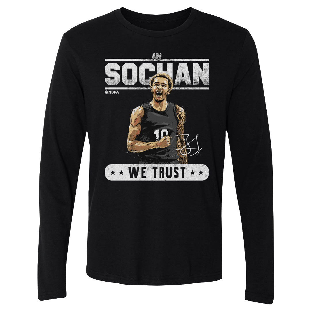 Jeremy Sochan Men's Long Sleeve T-Shirt | 500 LEVEL