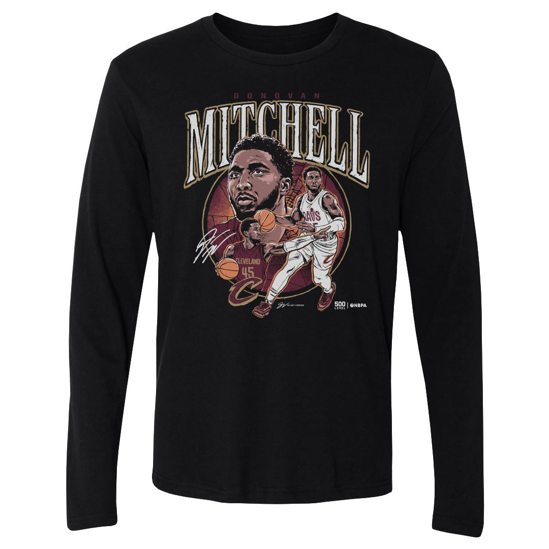 Donovan Mitchell Men's Long Sleeve T-Shirt | 500 LEVEL