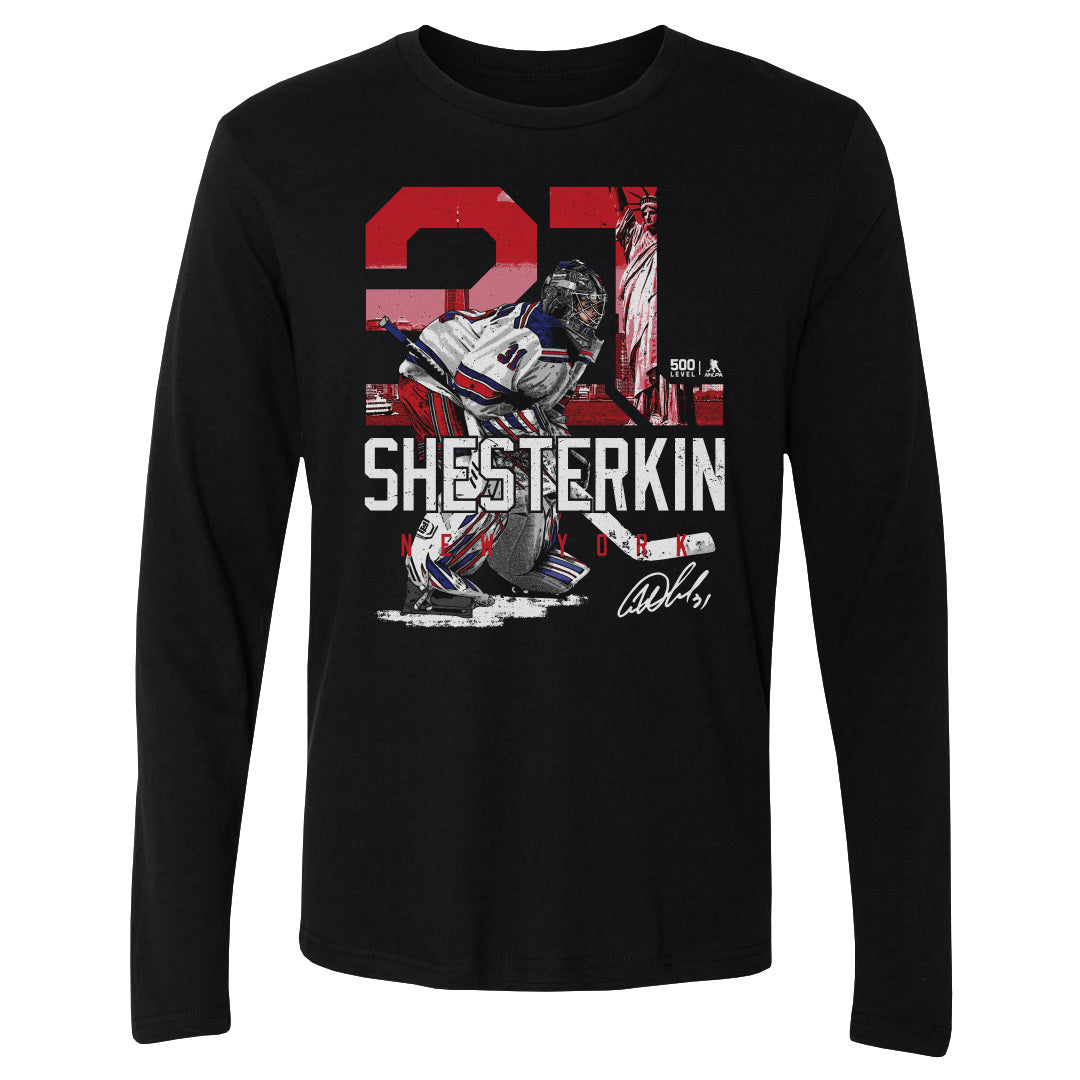 Igor Shesterkin Men's Long Sleeve T-Shirt | 500 LEVEL