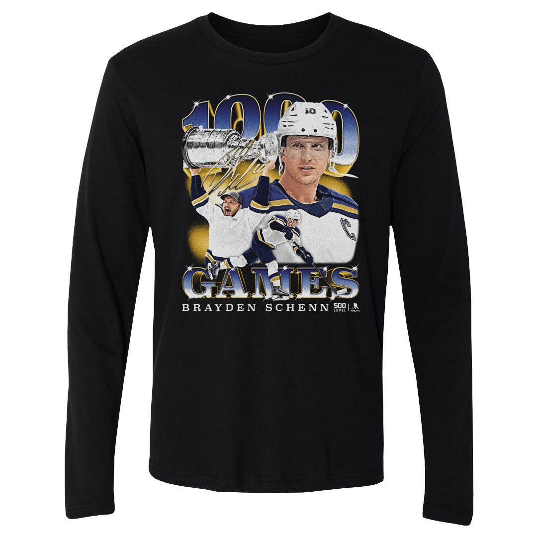 Brayden Schenn Men's Long Sleeve T-Shirt | 500 LEVEL